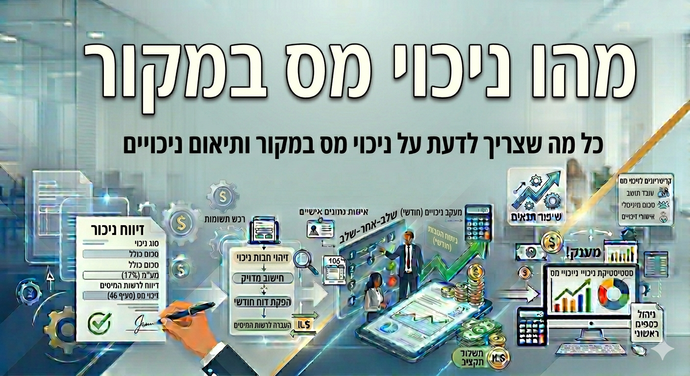 פטור מניכוי מס במקור לעצמאיים