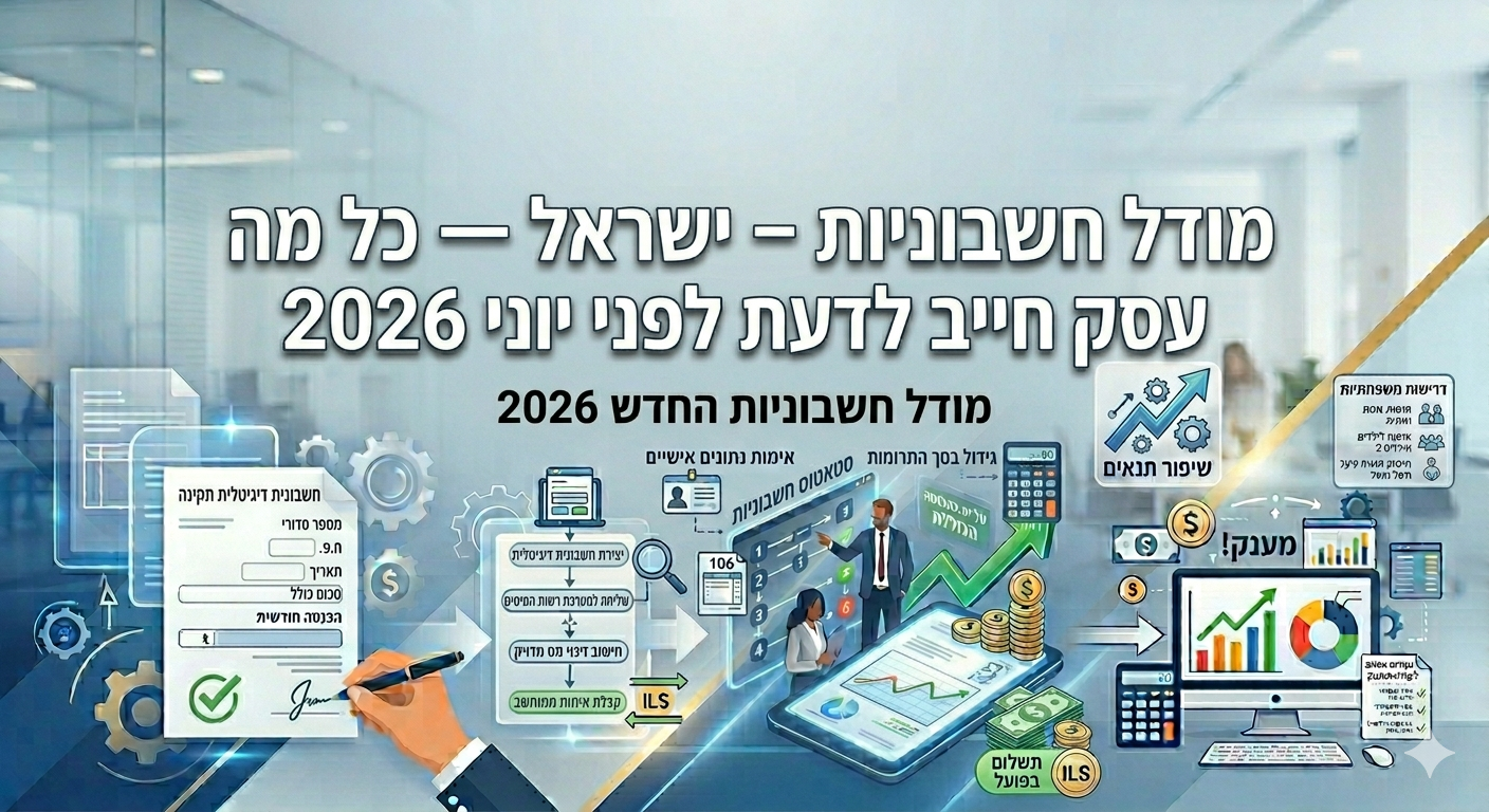 מודל חשבוניות ישראל – מספר הקצאה מרשות המסים